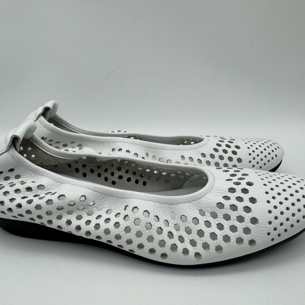 Arche Onakho ballerinas plain white leather Women's Size EU 40 / 9 US